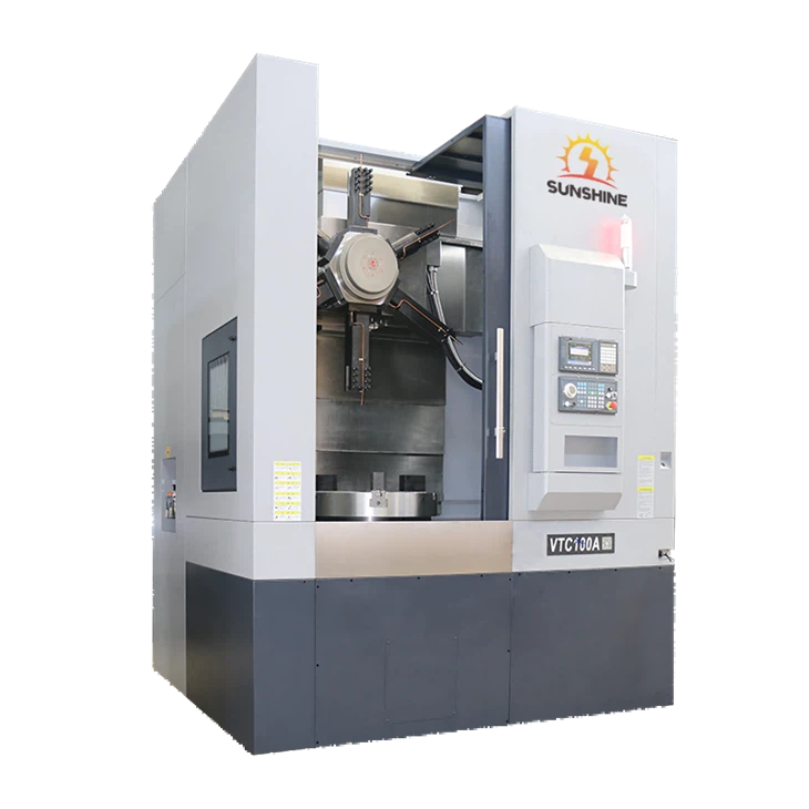 VTC100 CNC vertikaalne treipingi erivarustus rongirataste suurte ketaste jaoks